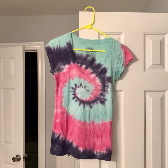 Stranded Tops - Stranded Tye-Dye Short Sleeved T-shirt Size S
